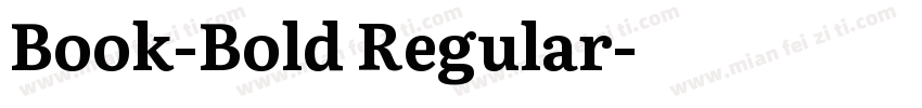 Book-Bold Regular字体转换